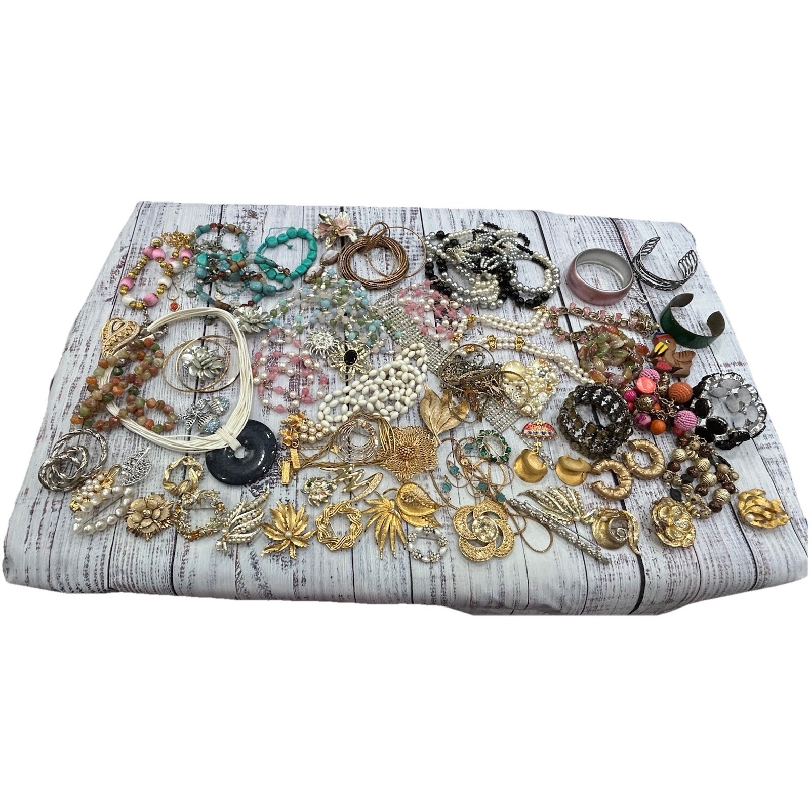 5 Pound Lb Lot Jewelry Vintage Modern Wearable Crafting As Is 99$